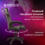 Кресло компьютерное BRABIX Rider Plus EX-544 КОМФОРТ, экокожа, черное/серое, 531582