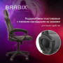Кресло компьютерное BRABIX Rider Plus EX-544 КОМФОРТ, экокожа, черное/серое, 531582