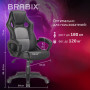 Кресло компьютерное BRABIX Rider Plus EX-544 КОМФОРТ, экокожа, черное/серое, 531582