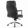 Кресло офисное BRABIX PREMIUM Phaeton EX-502, натуральная кожа, хром, черное, 530882