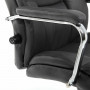 Кресло офисное BRABIX PREMIUM Phaeton EX-502, натуральная кожа, хром, черное, 530882
