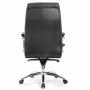 Кресло офисное BRABIX PREMIUM Phaeton EX-502, натуральная кожа, хром, черное, 530882