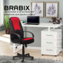 Кресло офисное BRABIX City EX-512, ткань черная/красная, TW, 531408