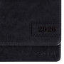 Планинг датированный 2026 305х140 мм BRAUBERG Imperial, под кожу, черный, 117229