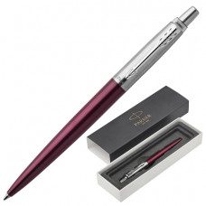Ручка шариковая PARKER Jotter Core Portobello Purple CT, корпус пурпурный, хромированные детали, синяя, 1953192
