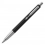 Ручка шариковая PARKER Vector Standard Black CT, корпус черный, детали из нержавеющей стали, синяя, 2025442