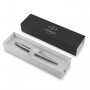 Ручка гелевая PARKER Jotter Stainless Steel CT, корпус серебристый, детали из нержавеющей стали, черная, 2020646