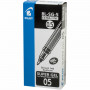 Ручка гелевая PILOT Super Gel, ЧЕРНАЯ, корпус прозрачный, узел 0,5 мм, линия письма 0,3 мм, BL-SG-5