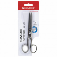 Ножницы цельнометаллические BRAUBERG Professional 150 мм, 237101