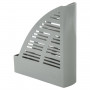 Лоток вертикальный для бумаг BRAUBERG Standard, 245х70х295 мм, серый, 237221
