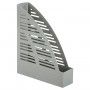 Лоток вертикальный для бумаг BRAUBERG Standard, 245х70х295 мм, серый, 237221