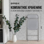 Стул складной для дома и офиса BRABIX Golf CF-002, серый каркас, пластик серый, 531564
