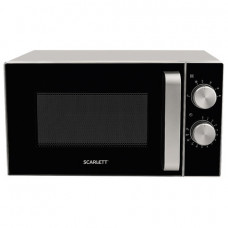 Микроволновая печь SCARLETT SC-MW9020S07M, объем 20 л, мощность 700 Вт, механическое управление, таймер, серебро