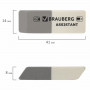 Набор ластиков BRAUBERG 3 шт., 41х14х8 мм, серо-белые, прямоугольные, термопластичная резина, 222463