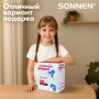 Светильник настольный SONNEN OU-603, на подставке, цоколь Е27, Сова, синий, 236674