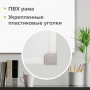Доска магнитно-маркерная (90х120 см), ПВХ рамка, ГАРАНТИЯ 10 ЛЕТ, РОССИЯ, STAFF, 236159