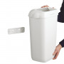 Контейнер для мусора, 43 л, KIMBERLY-CLARK Aquarius, белый, 56,9х42,2х29 см, без крышки, 6993