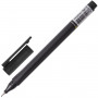 Ручка капиллярная BRAUBERG Carbon, ЧЕРНАЯ, металлический наконечник, трехгранная, линия письма 0,4 мм, 141523