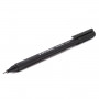Ручка капиллярная BRAUBERG Carbon, ЧЕРНАЯ, металлический наконечник, трехгранная, линия письма 0,4 мм, 141523