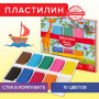 Пластилин классический BRAUBERG МАГИЯ ЦВЕТА, 10 цветов, 250 г, со стеком, ВЫСШЕЕ КАЧЕСТВО, 103349