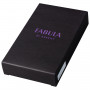 Футляр для ключей FABULA Kansas, натуральная кожа, отстрочка, 2 кнопки, 60х160х15 мм, черный, KL.7.TX