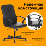 Кресло офисное BRABIX Simple EX-521, компактная упаковка, экокожа, черное, 532103