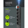 Сетевой фильтр DEFENDER DFS 751, 5 розеток, 1,8 м, 2 порта USB, 2.1A, черный, 99751