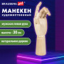Манекен художественный BRAUBERG ART CLASSIC, Рука, высота 30 см, мужская левая, дерево, 191296