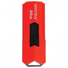 Флеш-диск 64 GB SMARTBUY Stream USB 3.0, красный, SB64GBST-R3