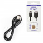 Кабель USB 2.0 AM-TypeC, 1 м, RED LINE, для подключения портативных устройств и периферии, черный, УТ000010553