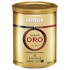 Кофе молотый LAVAZZA Qualita Oro, арабика 100%, 250 г, жестяная банка, 2580, 2058
