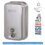 Диспенсер для жидкого мыла LAIMA PROFESSIONAL INOX (гарантия 3 года), 1 л, нержавеющая сталь, матовый, 605395