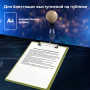 Доска-планшет BRAUBERG Energy с прижимом А4 (226х315 мм), пластик, 2 мм, неоновый, ЖЕЛТАЯ, 232231