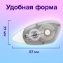 Корректирующая лента BRAUBERG BLACK&WHITE 5 мм х 8 м, корпус черный тонированный, механизм перемотки, 227800