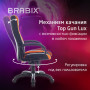 Кресло компьютерное BRABIX PREMIUM Rapid GM-102, НАГРУЗКА 180 кг, экокожа/ткань, черно/оранжевое, 532420, GM-102_532420