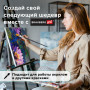 Кисть художественная профессиональная BRAUBERG ART CLASSIC, синтетика жесткая, плоская, № 20, длинная ручка, 200672