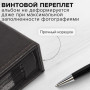 Фотоальбом BRAUBERG на 200 фото 10х15 см, под фактурную кожу, индивидуальный бокс, черный, 391116