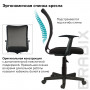 Кресло BRABIX Spring MG-307, с подлокотниками, черное TW, 531406