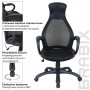 Кресло офисное BRABIX PREMIUM Genesis EX-517, пластик черный, ткань/экокожа/сетка черная, 531574