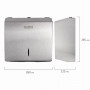 Диспенсер для полотенец LAIMA PROFESSIONAL INOX, (Система H3), V (ZZ), нержавеющая сталь, матовый, 605696