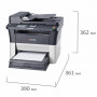МФУ лазерное KYOCERA FS-1125MFP (принтер, копир, сканер, факс), А4, 25 стр./мин, 20000 стр./мес, ДУПЛЕКС, АПД, с/к (б/к USB), 1102M73RU2