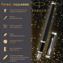 Ручка перьевая PARKER IM Core Black Lacquer CT, корпус черный глянцевый лак, хромированные детали, синяя, 1931644