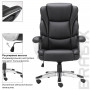 Кресло офисное BRABIX PREMIUM Rest EX-555, пружинный блок, экокожа, черное, 531938