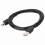 Кабель USB 2.0 AM-BM, 1,5 м, SONNEN Economy, медь, для подключения периферии, черный, 513118