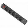 Сетевой фильтр DEFENDER DFS 751, 5 розеток, 1,8 м, 2 порта USB, 2.1A, черный, 99751