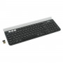 Клавиатура беспроводная LOGITECH K780, для ПК, планшета, смартфона, 97 клавиш + 6 дополнительных клавиш, черно-белая, 920-008043