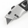 Нож универсальный мощный BRAUBERG Professional, 4 лезвия в комплекте, автофиксатор, металл, 237160