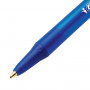 Ручка шариковая автоматическая BIC Round Stic Clic, СИНЯЯ, корпус тонированный синий, узел 1 мм, линия письма 0,32 мм, 926376