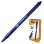 Ручка шариковая автоматическая BIC Round Stic Clic, СИНЯЯ, корпус тонированный синий, узел 1 мм, линия письма 0,32 мм, 926376