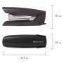 Степлер №24/6, 26/6 BRAUBERG ULTRA, до 30 листов, с антистеплером, черный, 228756
